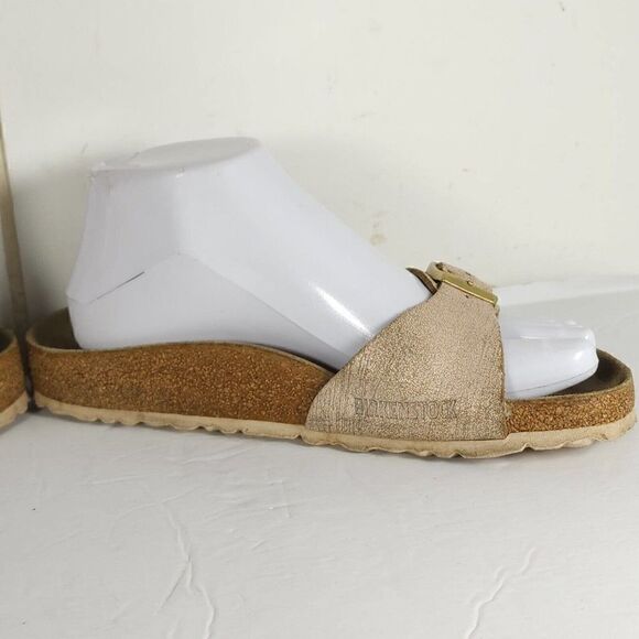 Birkenstock Women's Madrid EU 38 US 7 Light Pink Birko-Flor Slide Sandals Shoes - Picture 6 of 14